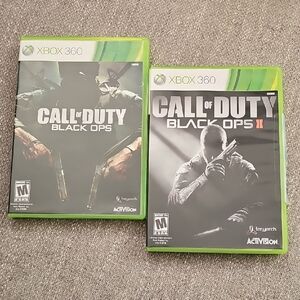Call of Duty: Black Ops I & II for Xbox 360 - Green Cases